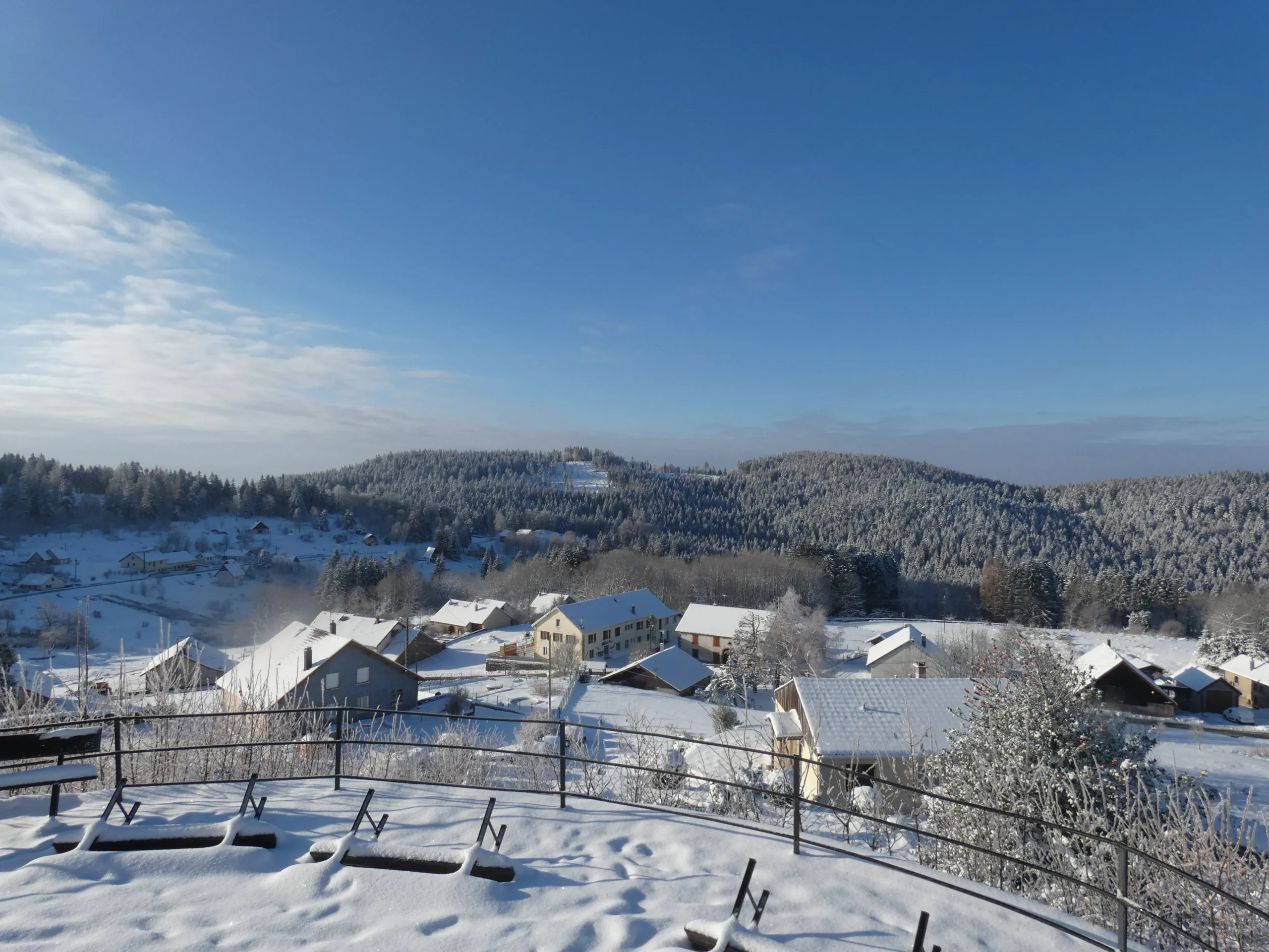Vue du centre du village de Belfahy